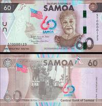 *60 Tala Samoa 2023, P46 UNC pamätná - Kliknutím na obrázok zatvorte -